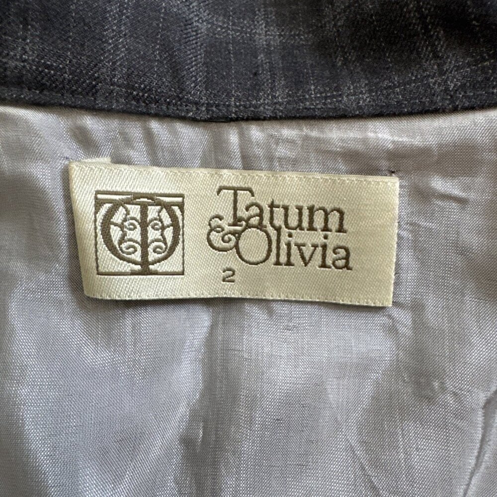 Tatum & Olivia Dress, dress fitted Small, 3/4 sleeve button front, 100% cotton - Picture 9 of 11